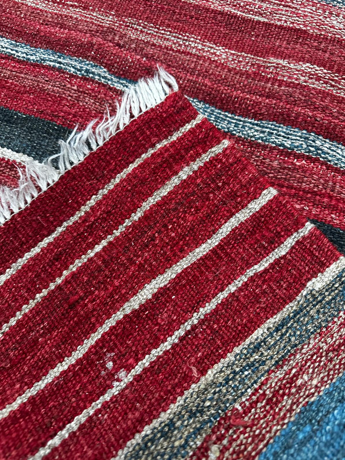 Tapis kilim de couloir fait main 200cm x 70cm