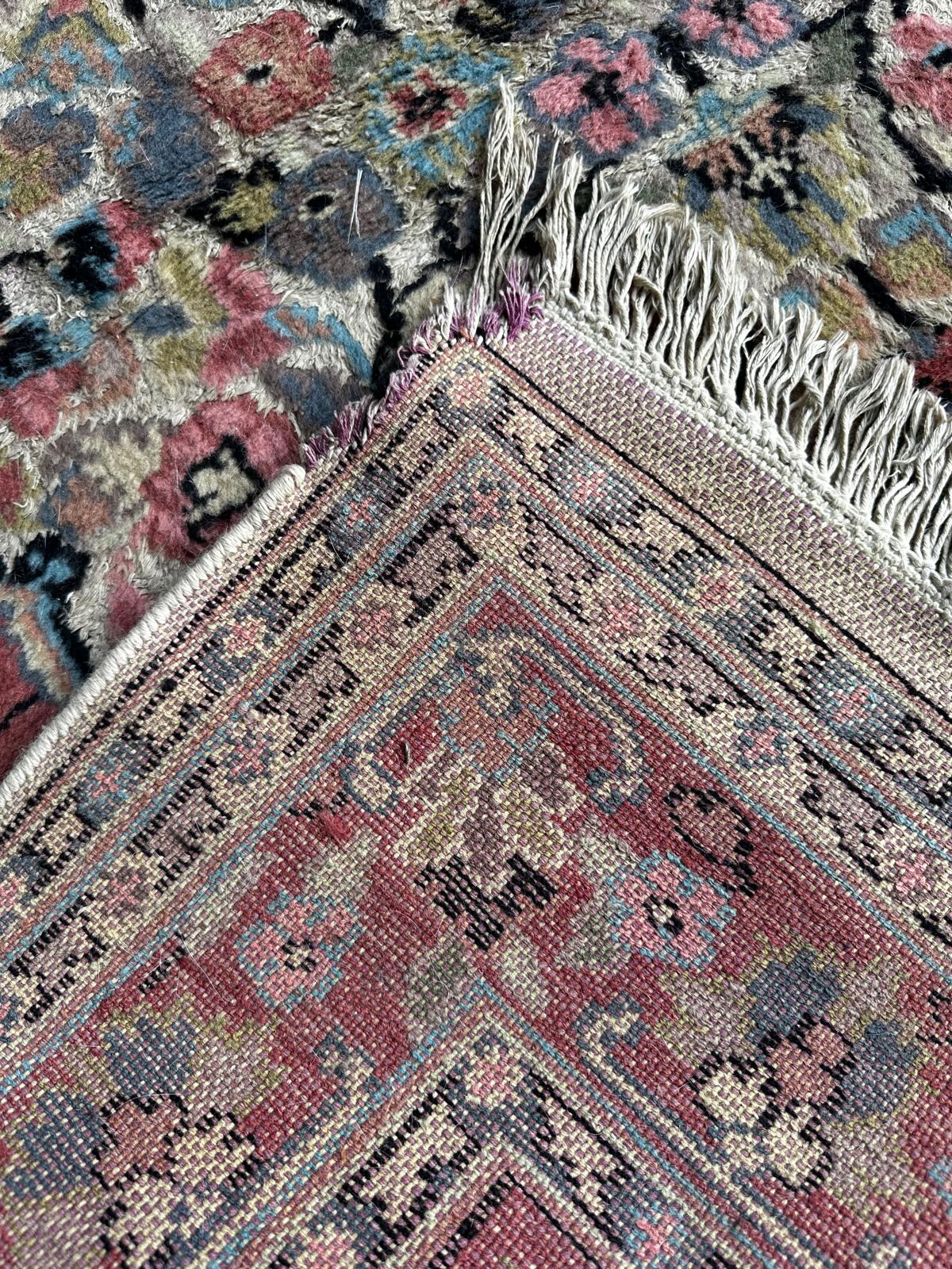 Tapis fait main en laine et soie 120cm x 200cm