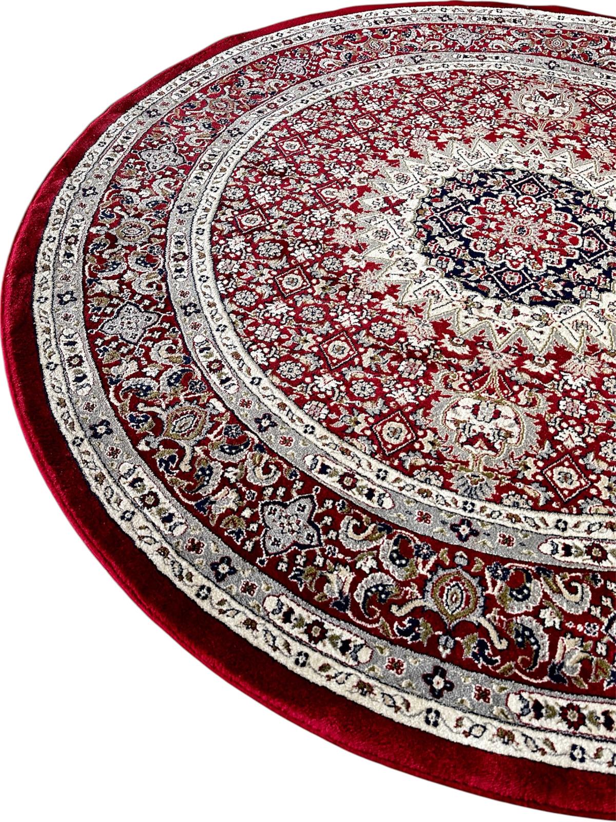 Tapis oriental rond en laine 2m